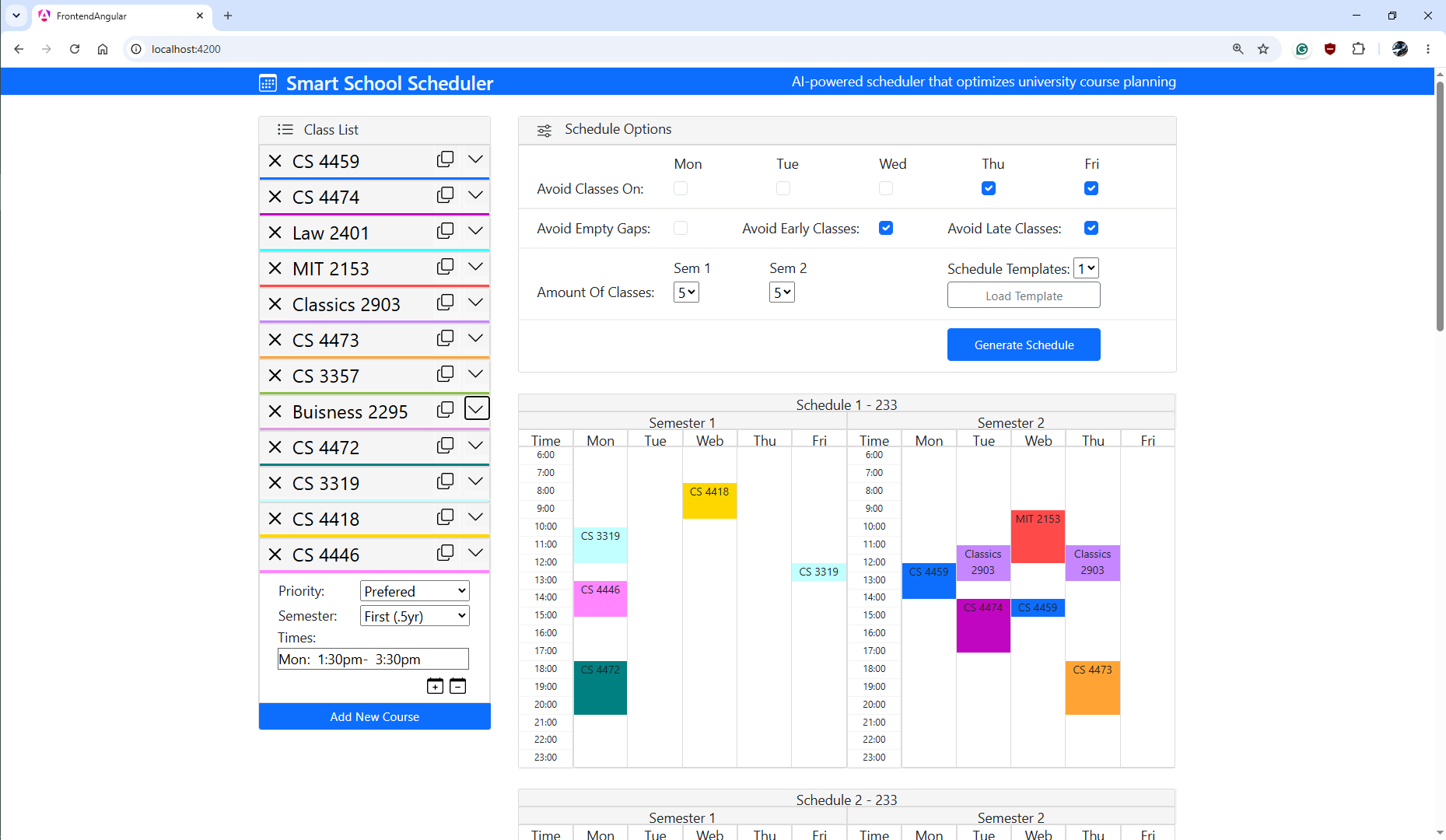 Smart Scheduler screenshot